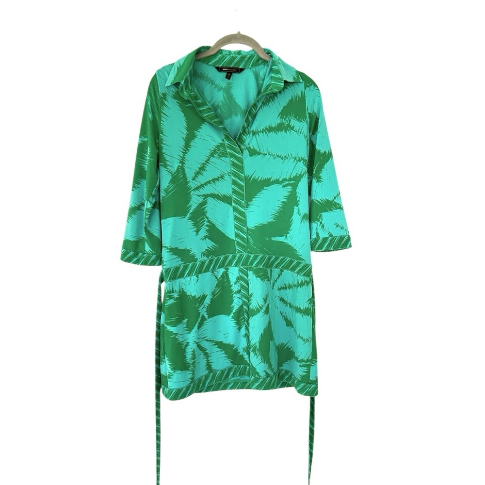 BCBGMaxAzria Green & Teal Dress Sz:S